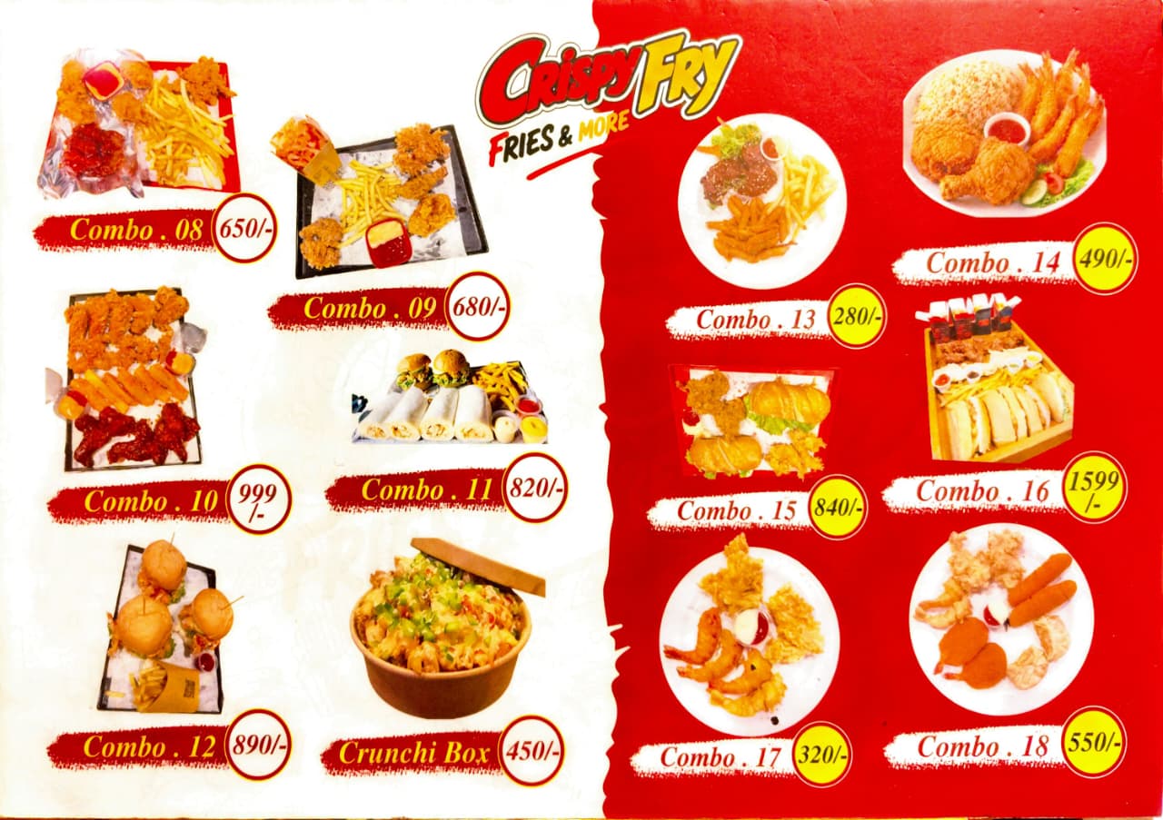 Crispy Fry menu