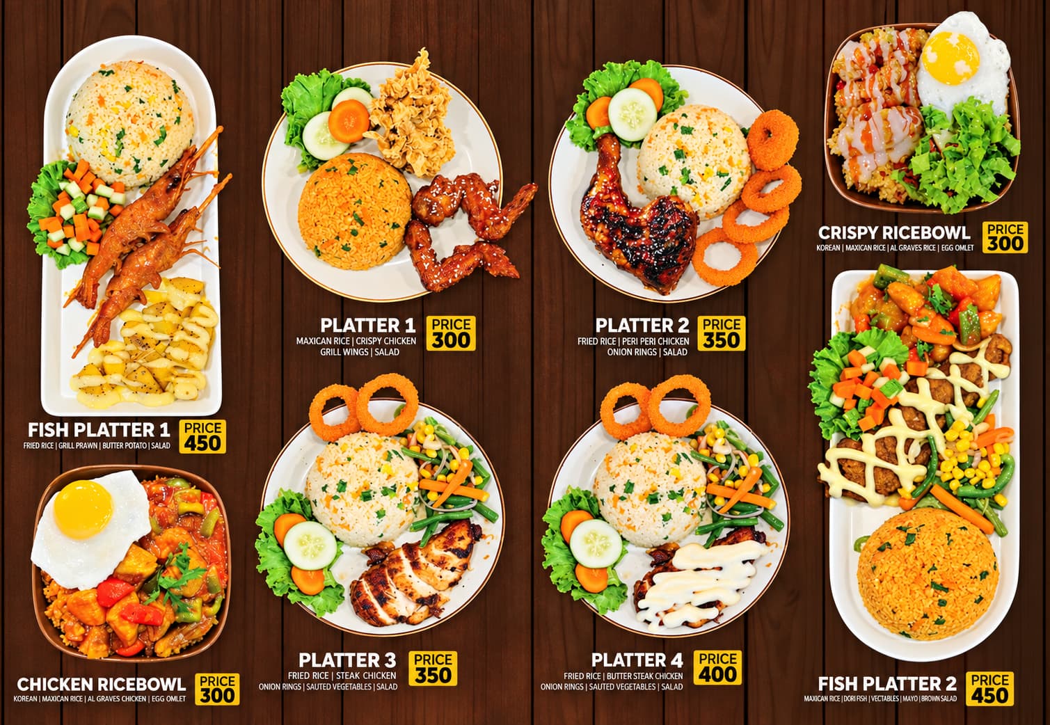 Kimchi menu